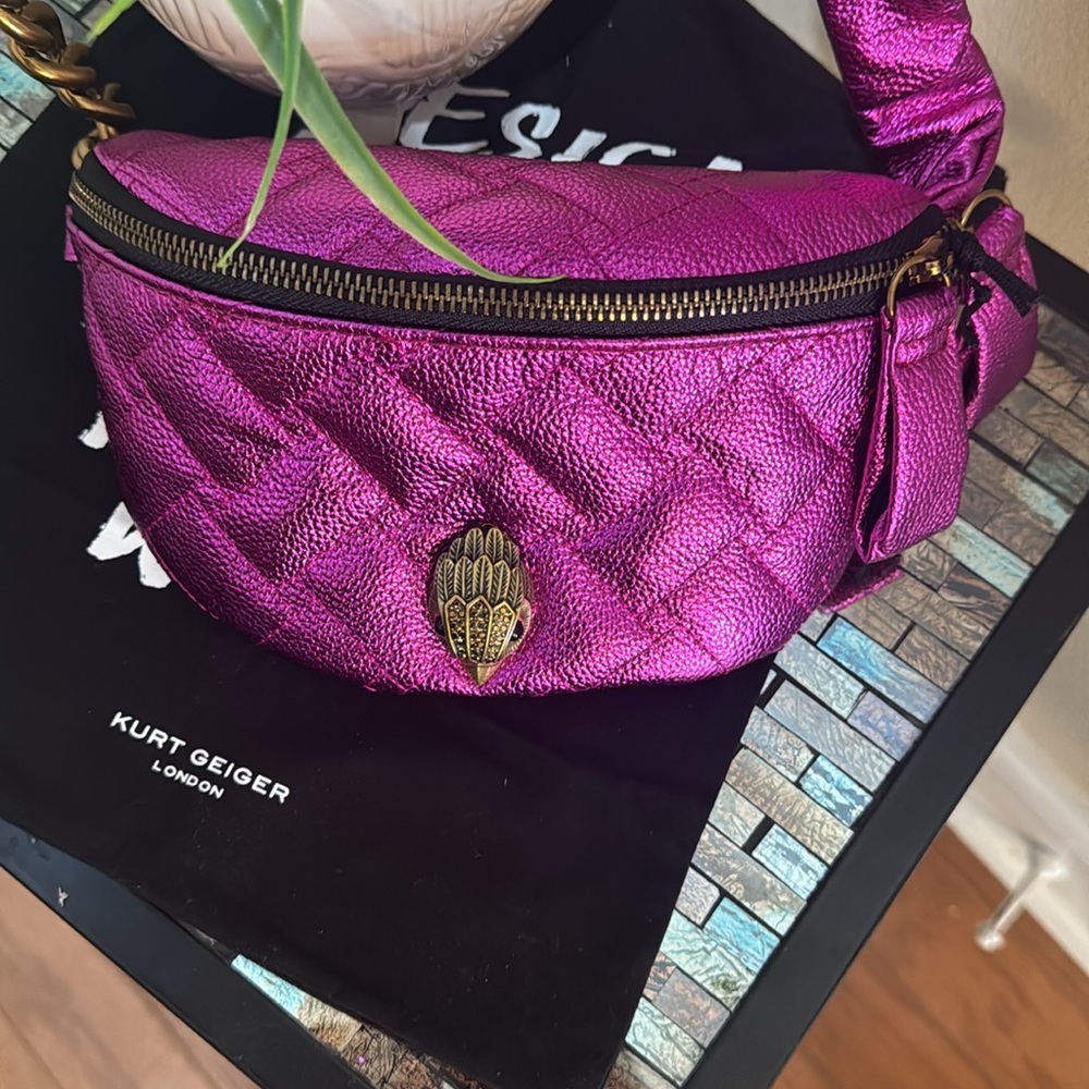 - Kurt Geiger Small Kensington Soft Quilted Leather Belt Bag - Picture 17 of 17